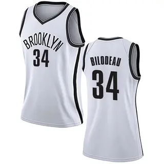 Brooklyn Nets Women's Tyler Bilodeau White Swingman Jersey - Association Edition