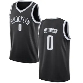 Brooklyn Nets Youth Joshua Jefferson Black Swingman Jersey - Icon Edition