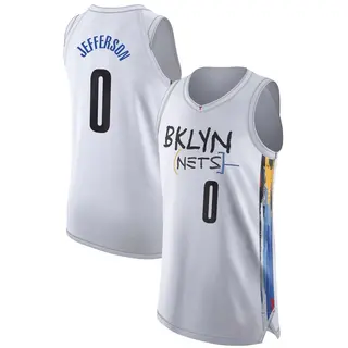 Brooklyn Nets Youth Joshua Jefferson White Authentic 2022/23 City Edition Jersey