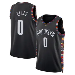 Brooklyn Nets Youth Keon Ellis Black Swingman 2025/26 City Edition Jersey