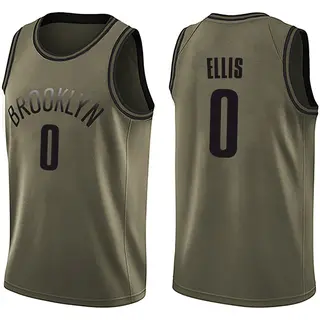 Brooklyn Nets Youth Keon Ellis Green Swingman Salute to Service Jersey