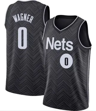 Brooklyn Nets Youth Moritz Wagner Black Swingman 2020/21 Jersey - Earned Edition