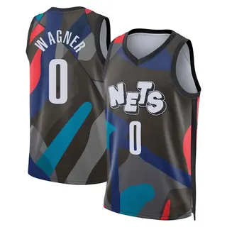 Brooklyn Nets Youth Moritz Wagner Black Swingman 2023/24 City Edition Jersey