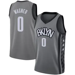 Brooklyn Nets Youth Moritz Wagner Gray Swingman 2020/21 Jersey - Statement Edition