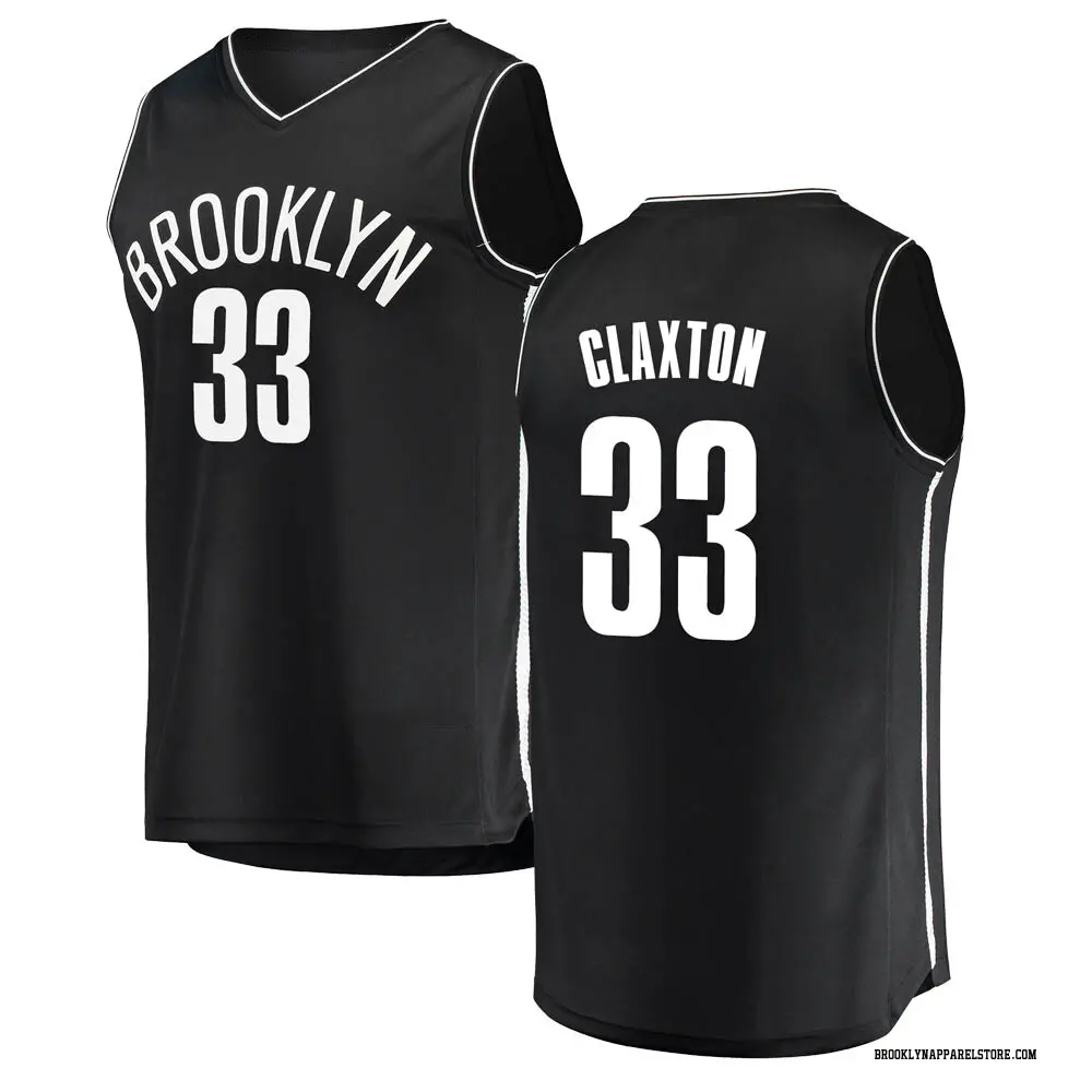 Brooklyn Nets Youth Nic Claxton Black Fast Break Jersey - Icon Edition