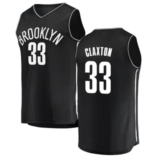 Brooklyn Nets Youth Nic Claxton Black Fast Break Jersey - Icon Edition