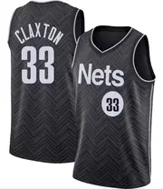 Brooklyn Nets Youth Nic Claxton Black Swingman 2020/21 Jersey - Earned Edition