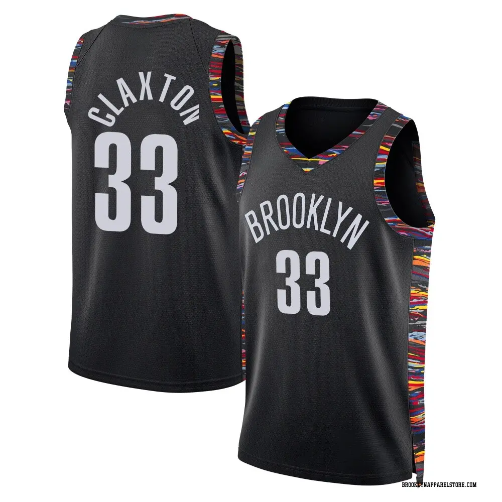 Brooklyn Nets Youth Nic Claxton Black Swingman 2025/26 City Edition Jersey