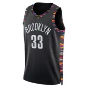 Brooklyn Nets Youth Nic Claxton Black Swingman 2025/26 City Edition Jersey