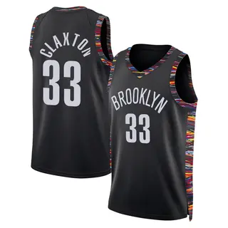 Brooklyn Nets Youth Nic Claxton Black Swingman 2025/26 City Edition Jersey