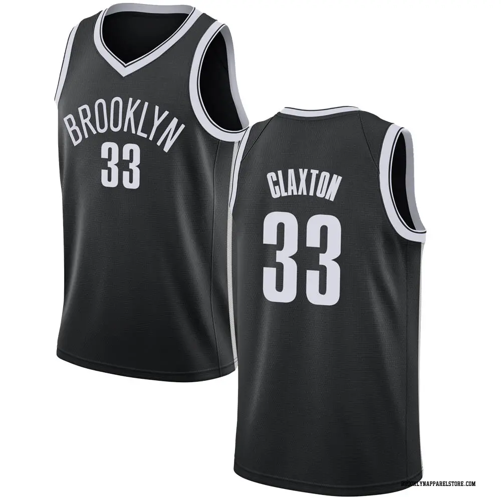 Brooklyn Nets Youth Nic Claxton Black Swingman Jersey - Icon Edition