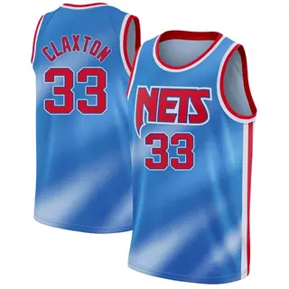 Brooklyn Nets Youth Nic Claxton Blue Swingman 2020/21 Classic Edition Jersey