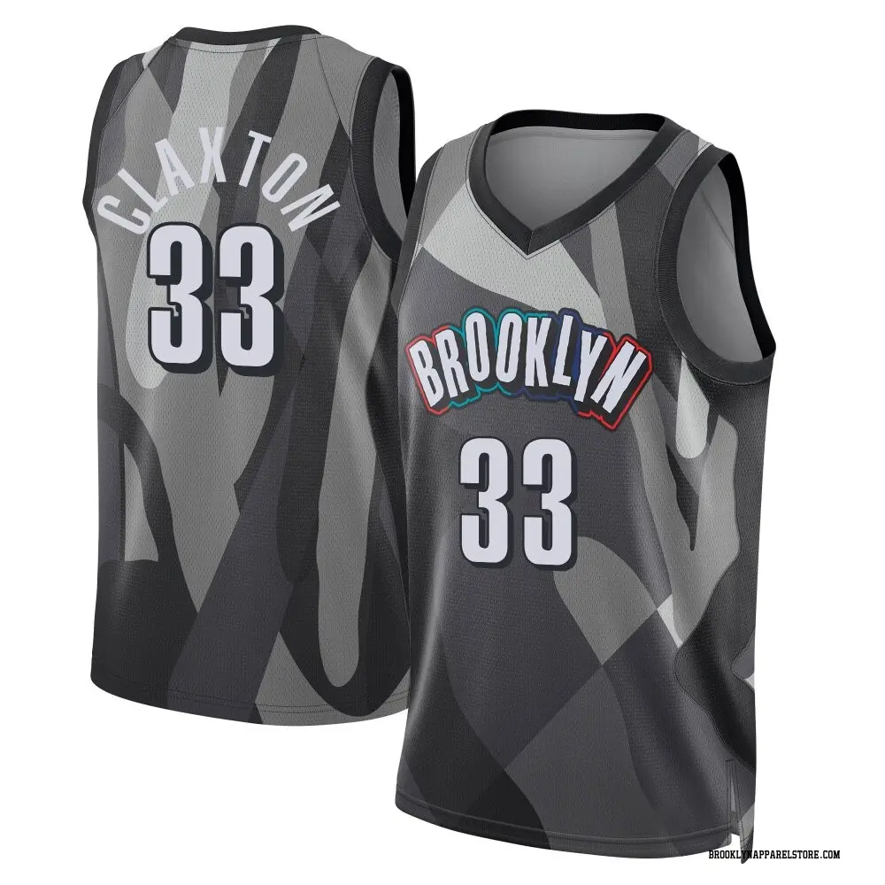 Brooklyn Nets Youth Nic Claxton Gray Swingman 2024/25 City Edition Jersey