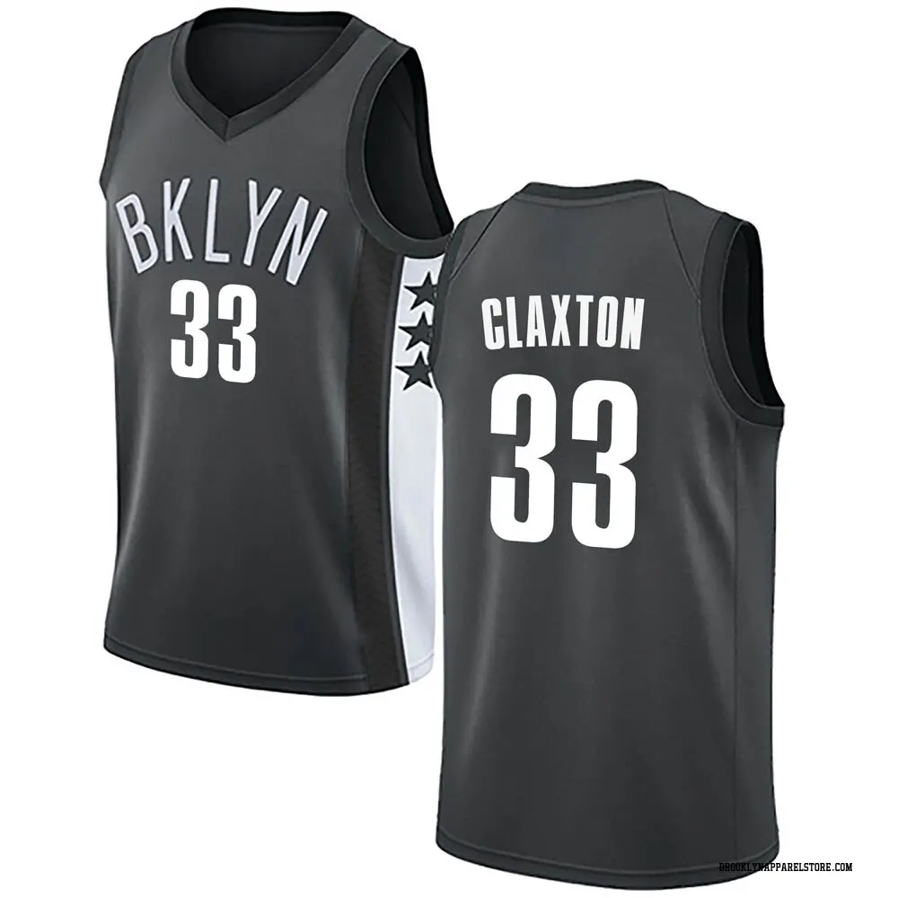 Brooklyn Nets Youth Nic Claxton Gray Swingman Jersey - Statement Edition