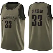 Brooklyn Nets Youth Nic Claxton Green Swingman Salute to Service Jersey