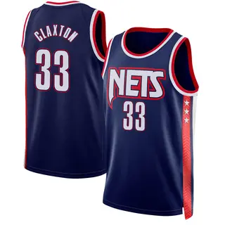 Brooklyn Nets Youth Nic Claxton Navy Swingman 2021/22 City Edition Jersey