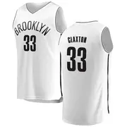 Brooklyn Nets Youth Nic Claxton White Fast Break Jersey - Association Edition