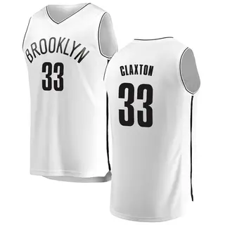 Brooklyn Nets Youth Nic Claxton White Fast Break Jersey - Association Edition