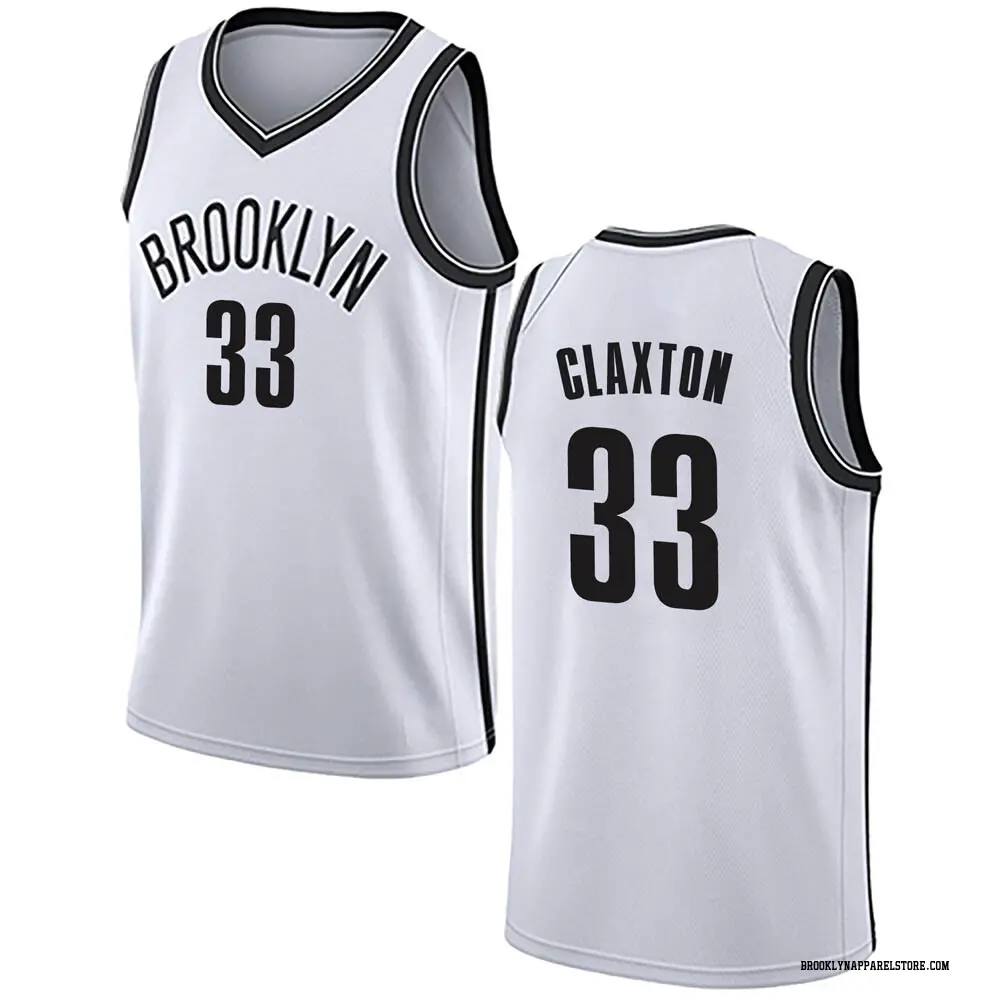 Brooklyn Nets Youth Nic Claxton White Swingman Jersey - Association Edition