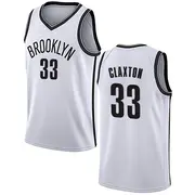 Brooklyn Nets Youth Nic Claxton White Swingman Jersey - Association Edition