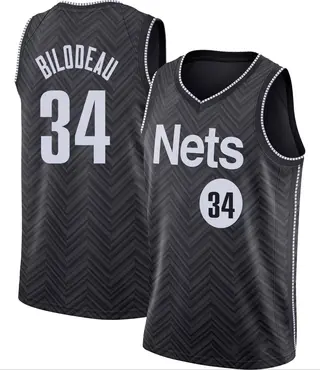 Brooklyn Nets Youth Tyler Bilodeau Black Swingman 2020/21 Jersey - Earned Edition
