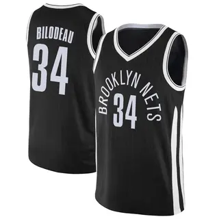 Brooklyn Nets Youth Tyler Bilodeau Black Swingman Jersey - City Edition