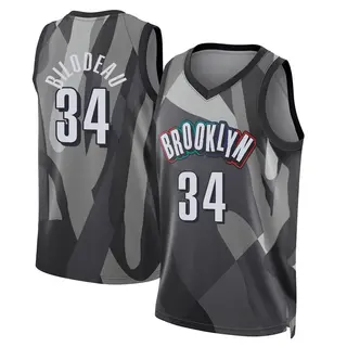 Brooklyn Nets Youth Tyler Bilodeau Gray Swingman 2024/25 City Edition Jersey