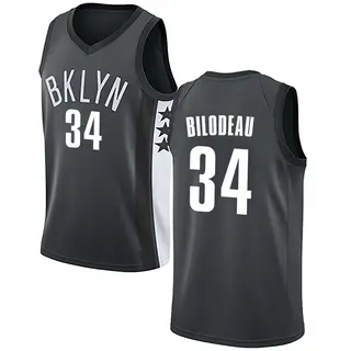 Brooklyn Nets Youth Tyler Bilodeau Gray Swingman Jersey - Statement Edition