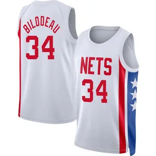 Brooklyn Nets Youth Tyler Bilodeau White Swingman 2022/23 Classic Edition Jersey